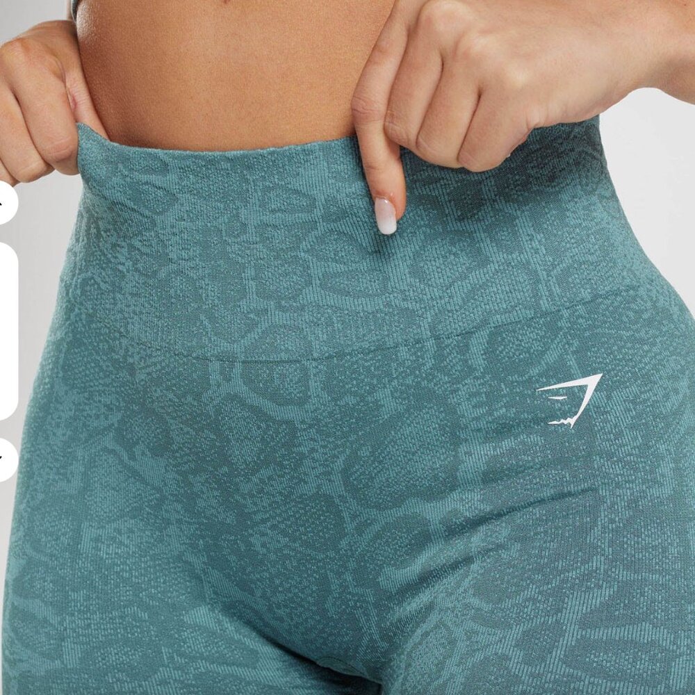 Adapt Animal Seamless Leggings - Iceberg Blue/Thunder Blue XS - Picture 6 of 13